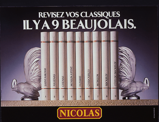 Affiche des beaujolais 1986